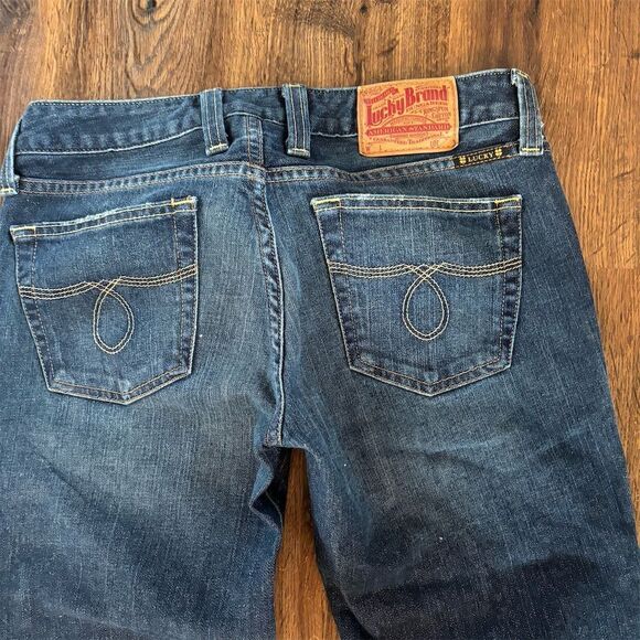 Lucky Brand Women's Lola Straight Jeans Blue Dark Wash Size  6 - Picture 12 of 15